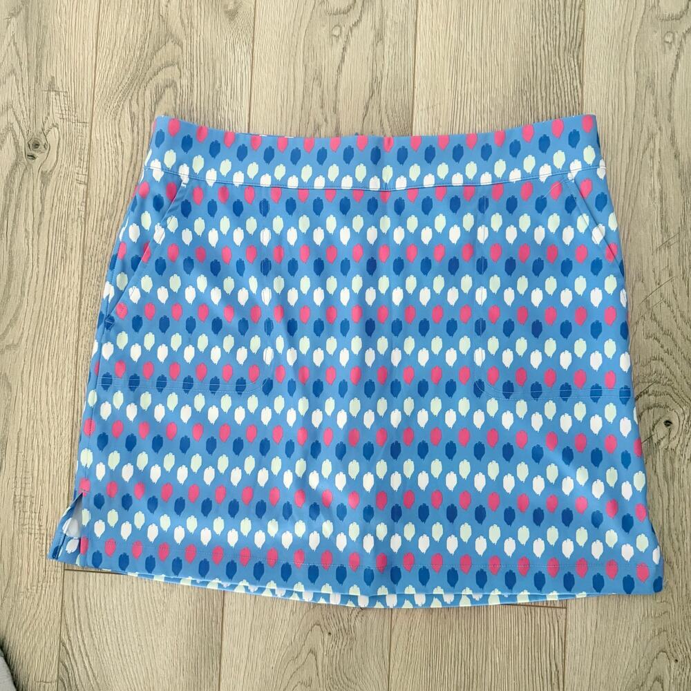 NWOT Vineyard Vines Women's Performance/Golf Skort sz 8 polka dot coastal